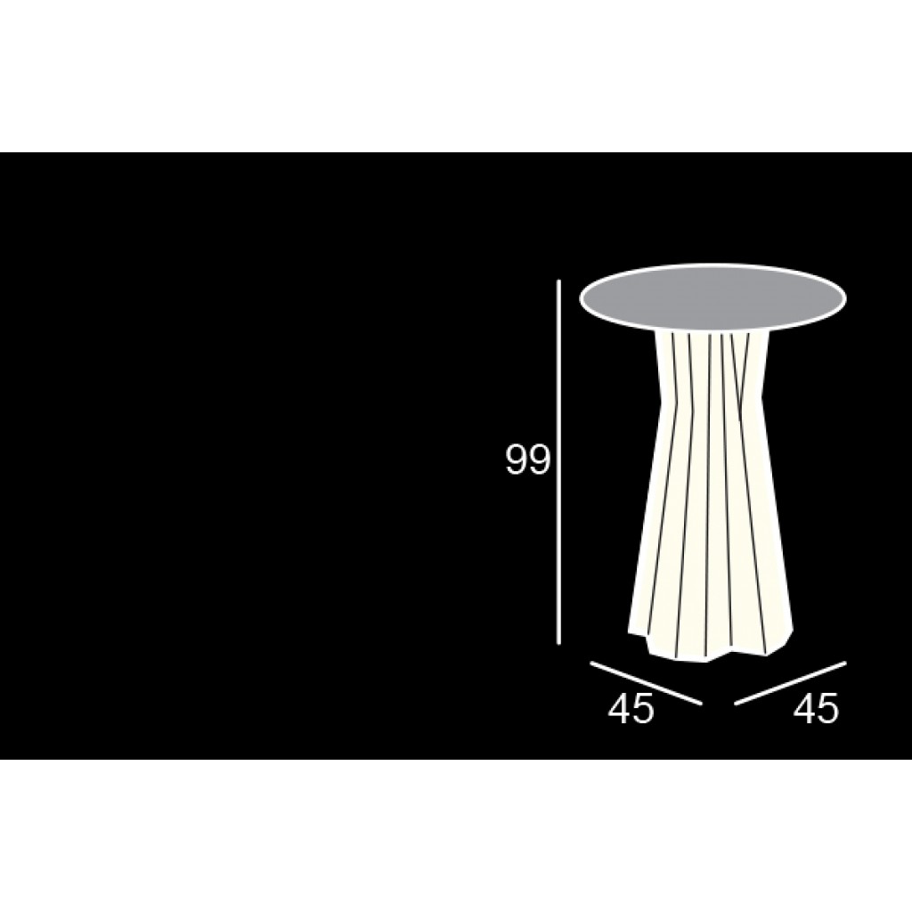 Masa inalta iluminata din polietilena Frozen Table Light - Nuovo Design